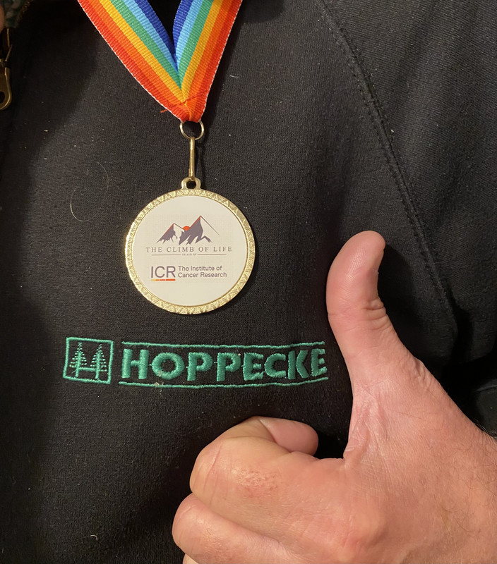 Climbers raise £75,000 for cancer charity 