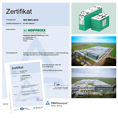 ISO 9001 und ISO 14001 für HOPPECKE Polen